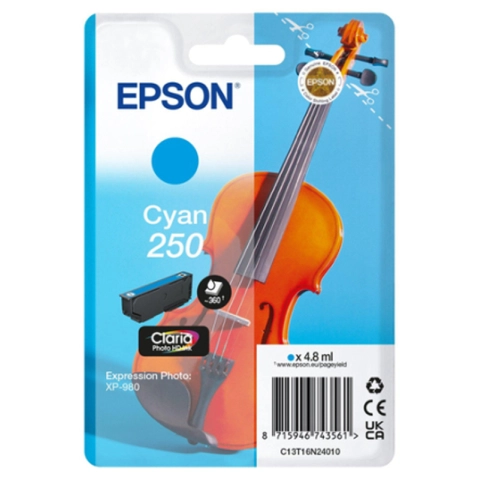 Oryginalny Tusz Cyan EPSON 250 T16N2, C13T16N24010